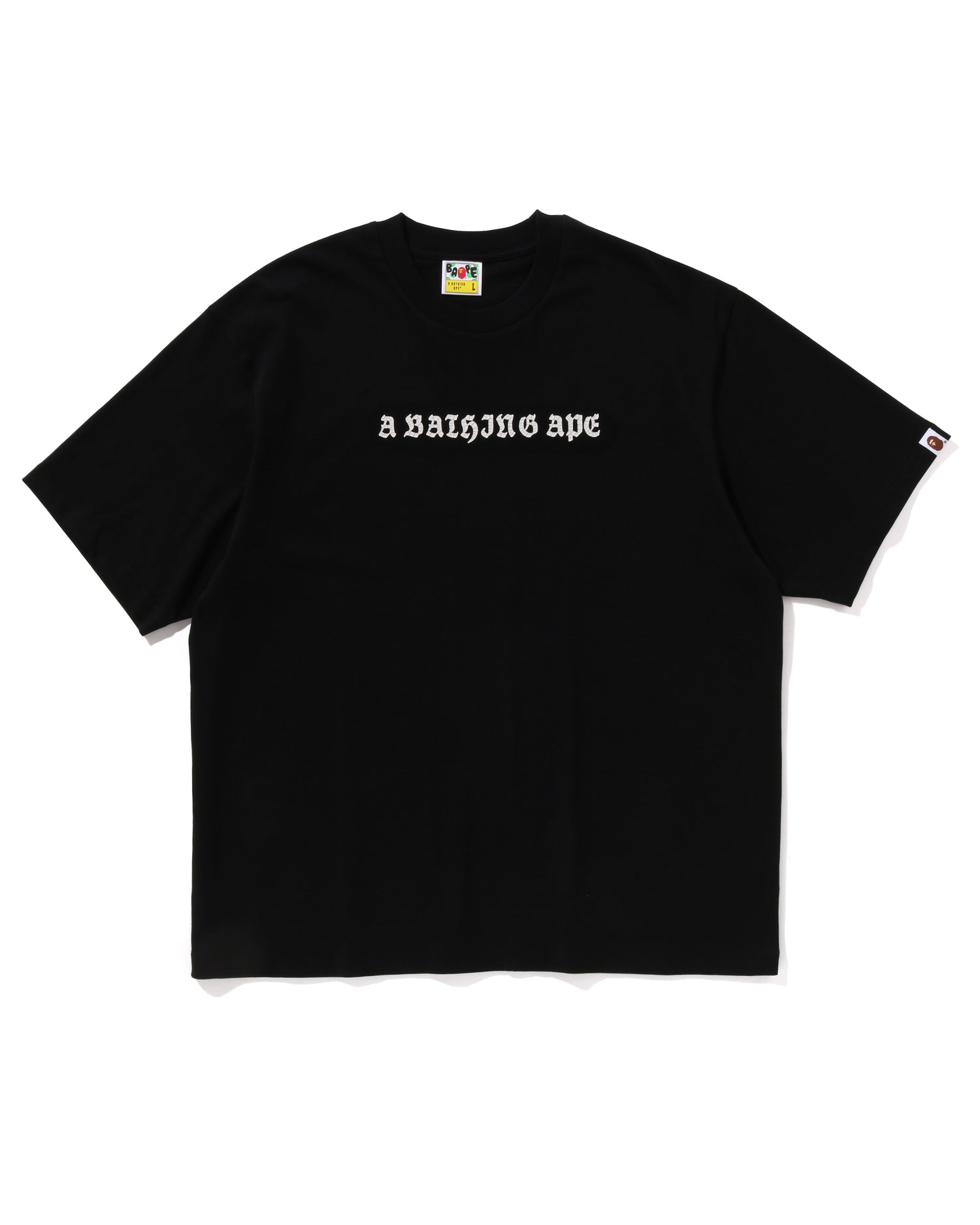 A BATHING APE® Gothic Logo Relaxed Fit Tee | Bape official website