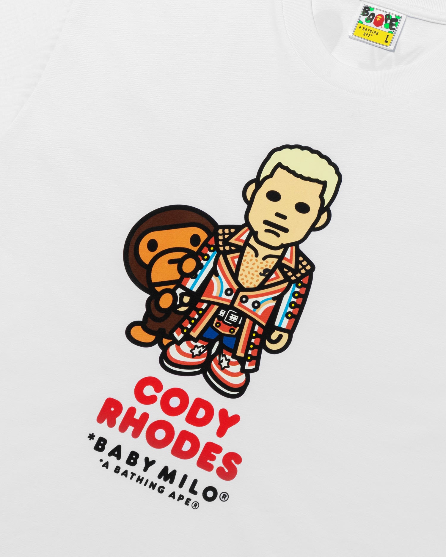 A BATHING APE® BAPE X WWE Cody Rhodes Baby Milo Relaxed Fit Tee