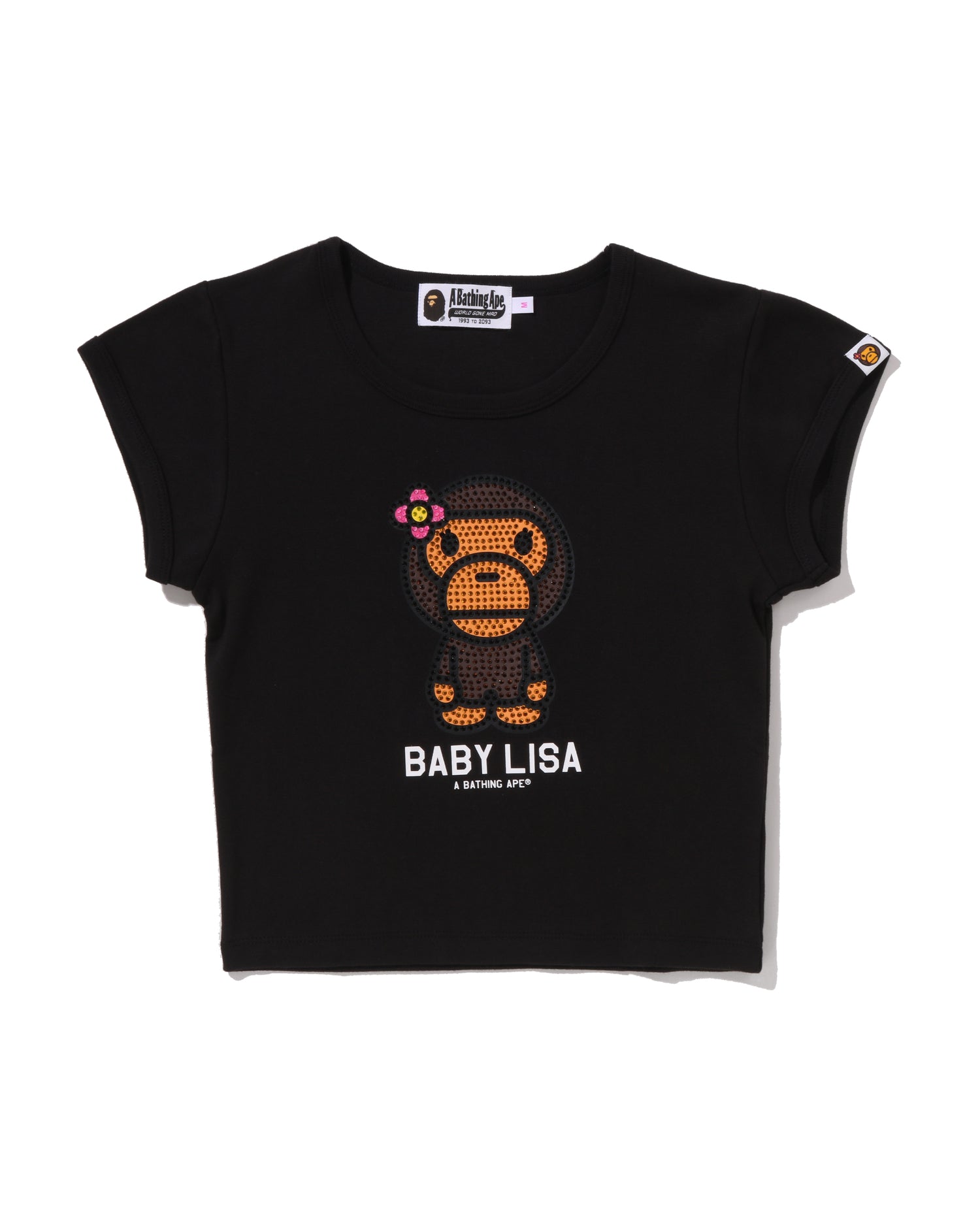 A BATHING APE® Baby Lisa Crystal Stone Cropped Tee | Bape official