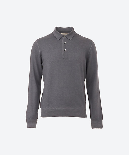 製品染め12Gニットポロ GR25F／55132／22792 | GRAN