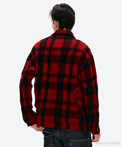 ジュンヤワタナベマン チェックハンティングジャケット S ジュンヤ