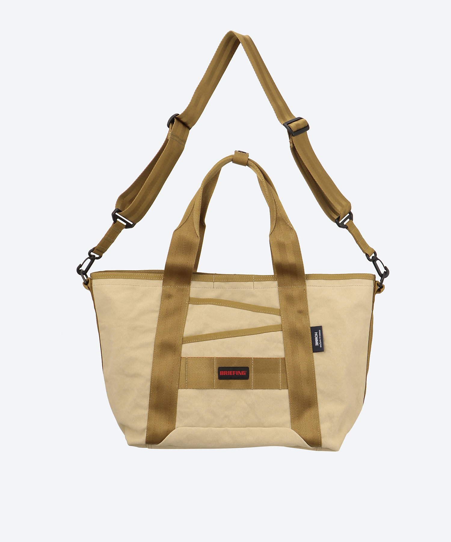 綿キャンバスバイオストーン加工 BRIEFING バッグ HQー