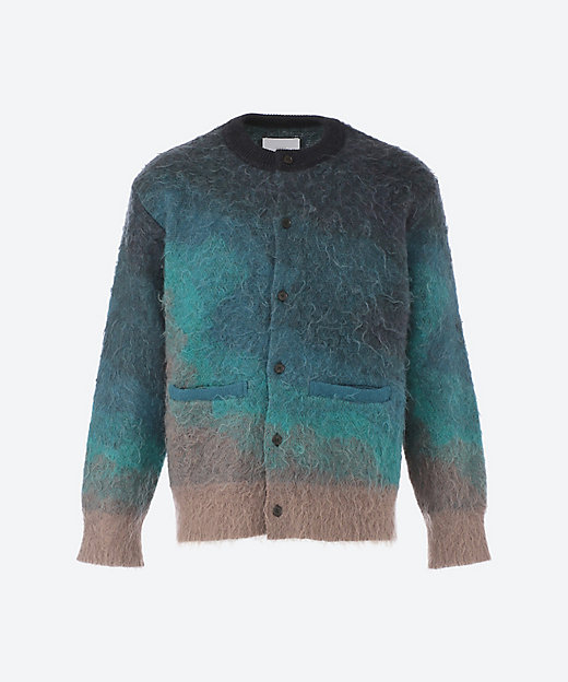 カーディガン GRADATION MOHAIR KNIT