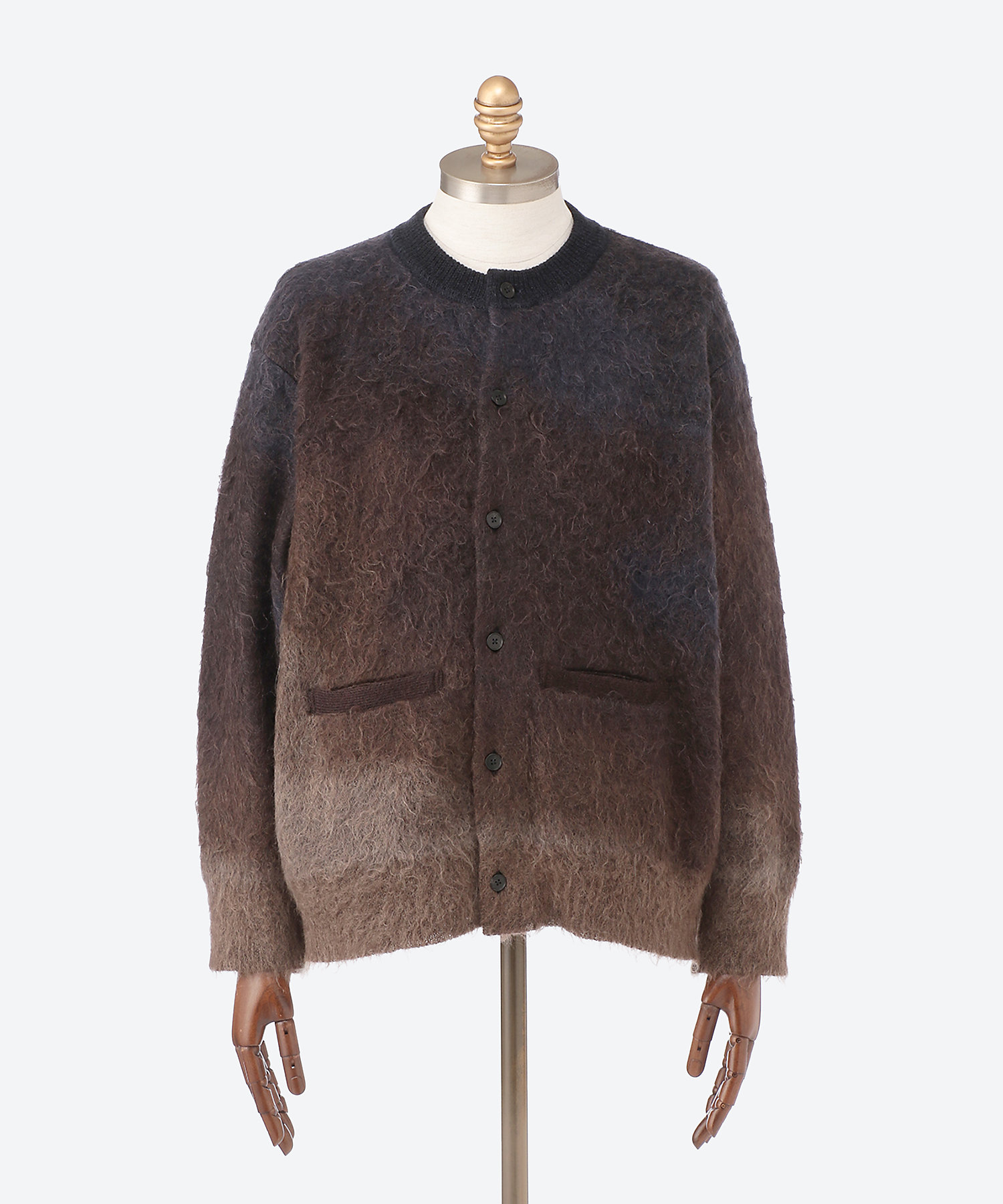 カーディガン GRADATION MOHAIR KNIT