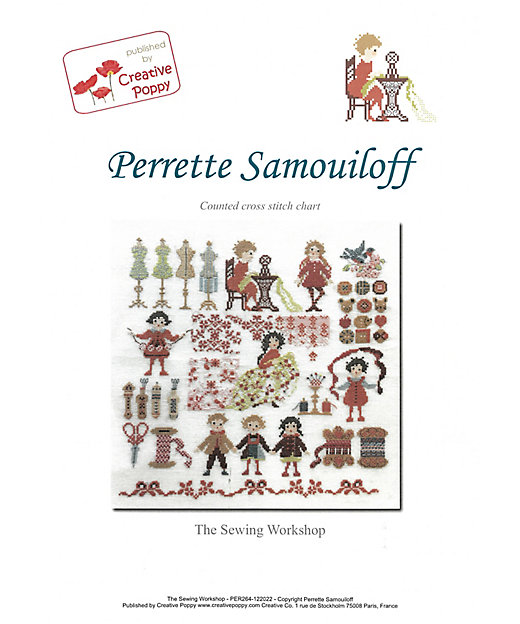 ☆ペレッテ・サモイロフ作 クロスステッチ刺繍 図案セット 「青い小鳥