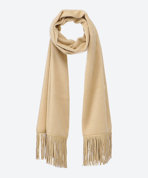 ベビーキャメルスエードフリンジストール | ASAUCE MELER (Women