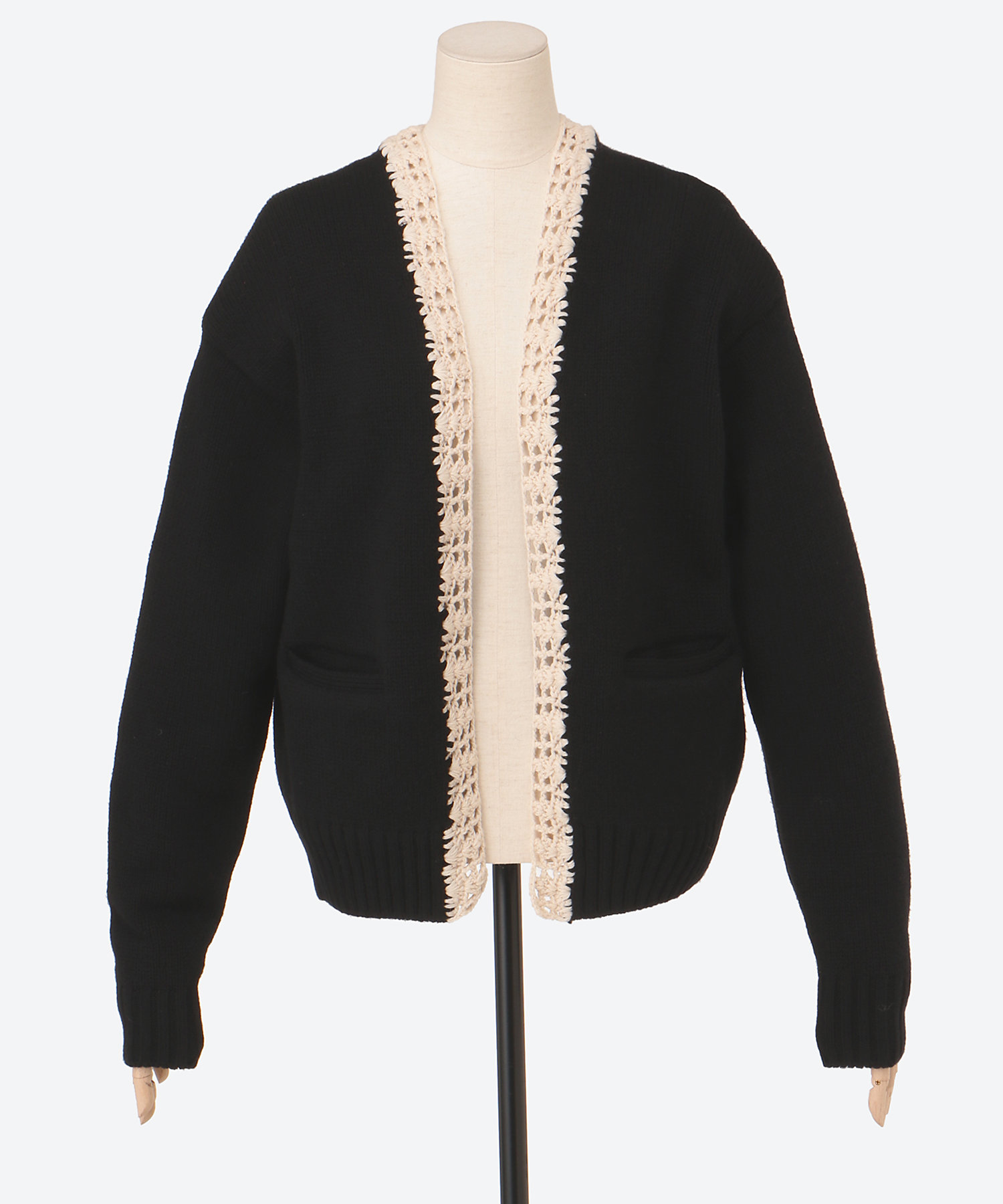 5G PLAIN STITCH AND CROCHET JACKET