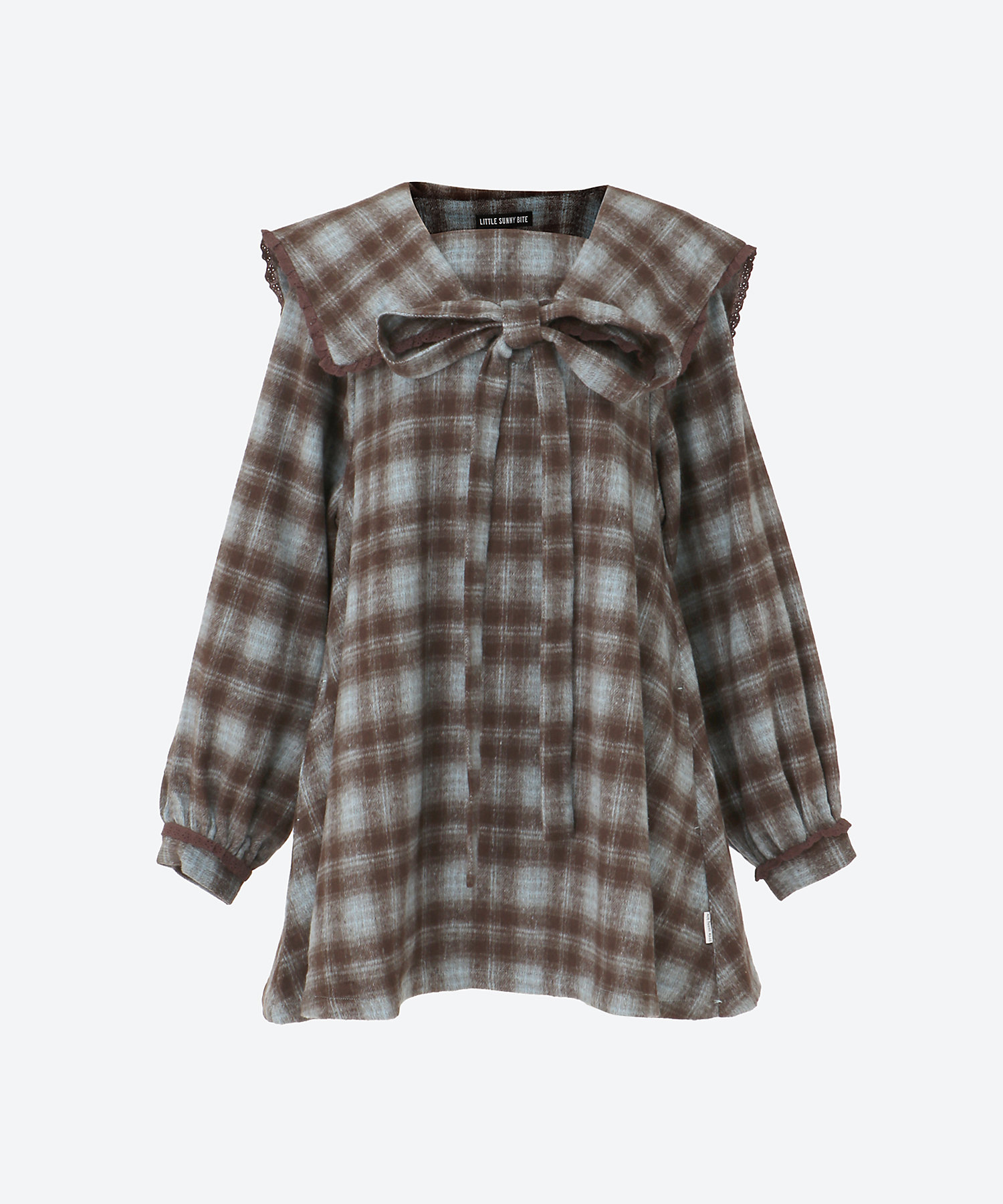 check dress LSB―LOP―038C | Little Sunny Bite