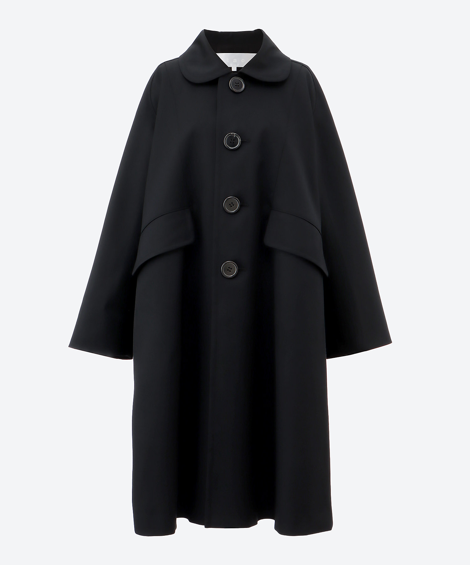 ウールギャバ後染 丸衿コート TC―C101―051―1―2 | tao