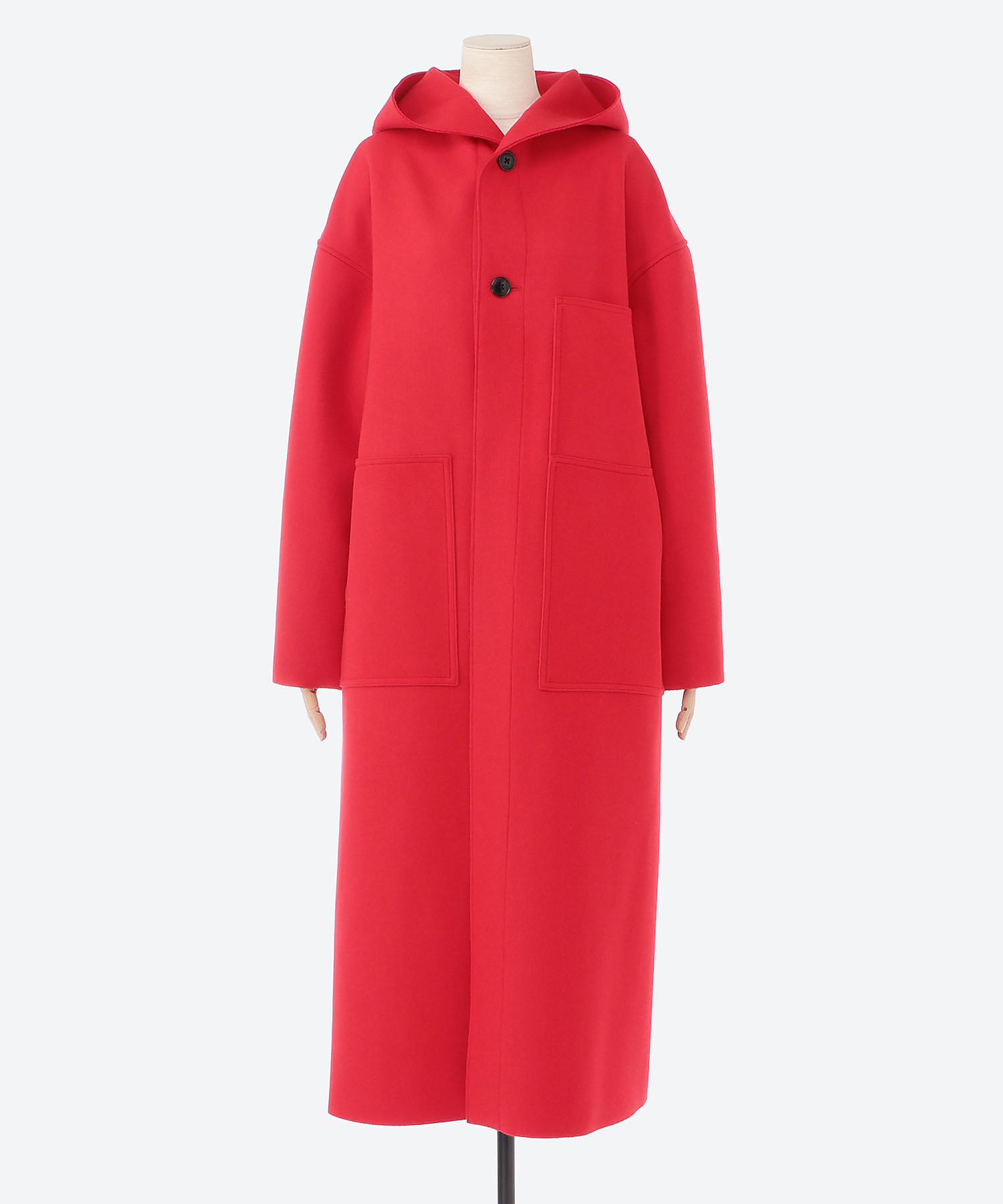 MELTON HOODED WORK COAT | HYKE (Women)/ハイク