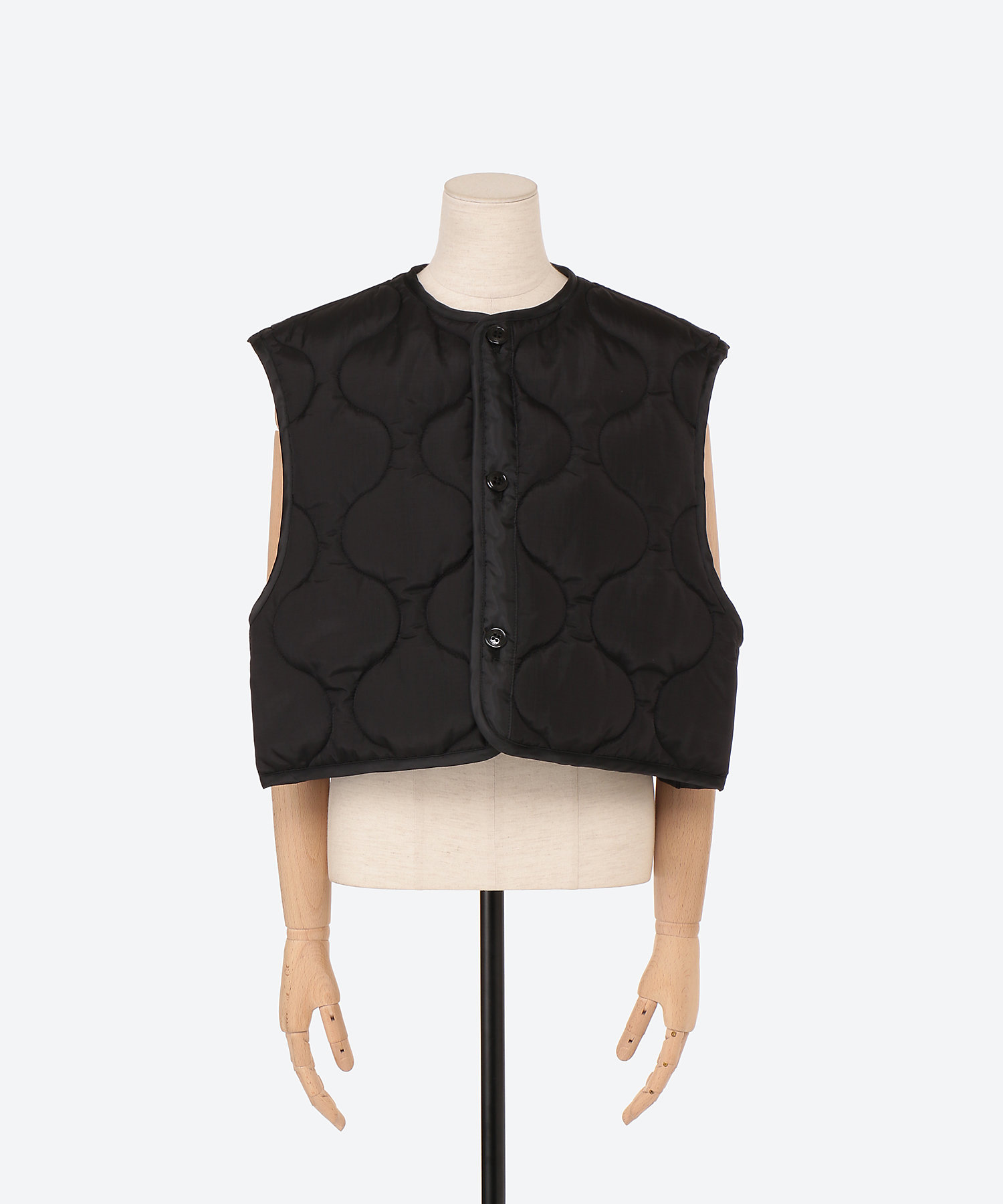 QUILTED CROPPED VEST | HYKE (Women)/ハイク