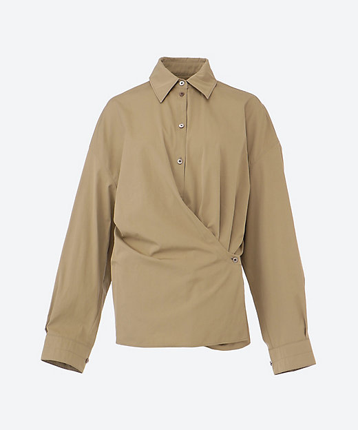 シャツ STRAIGHT COLLAR TWISTED SHIRT