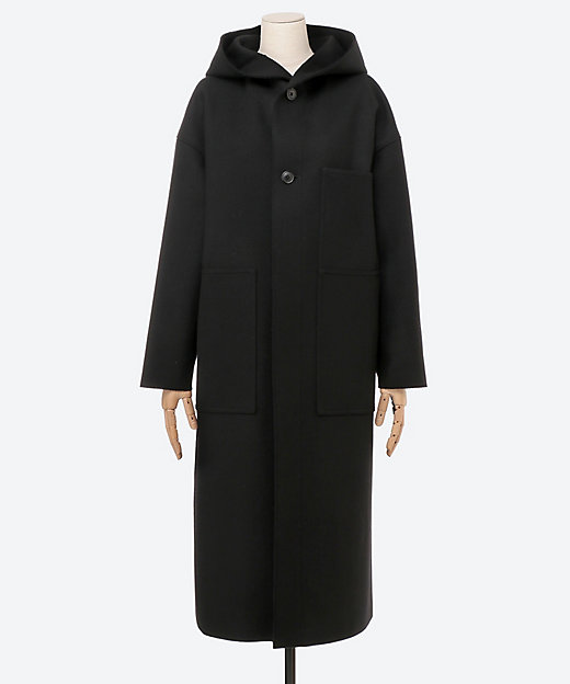 MELTON HOODED WORK COAT 17530 | HYKE