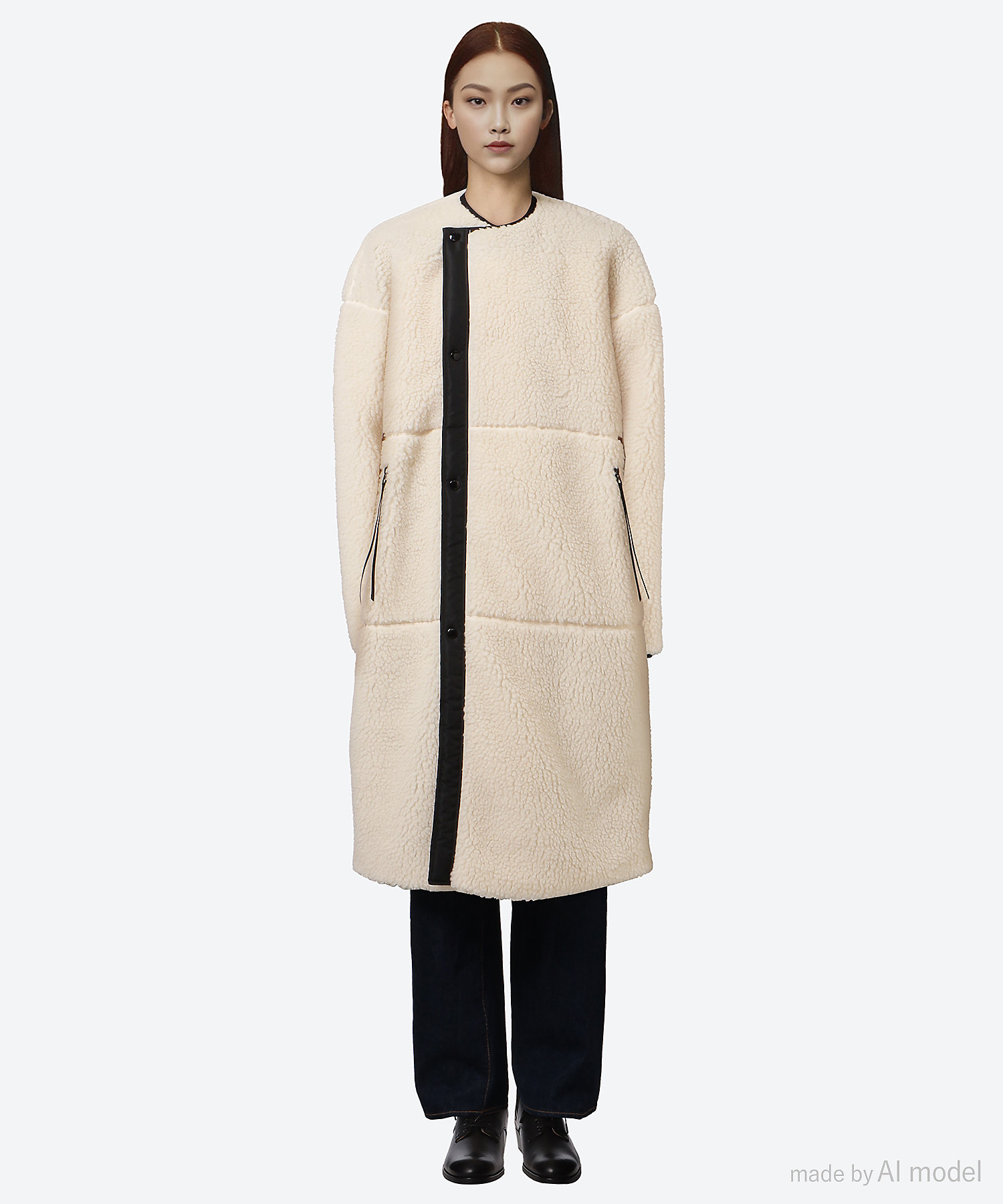 FAUX SHEARLING COAT 17557 | HYKE (Women