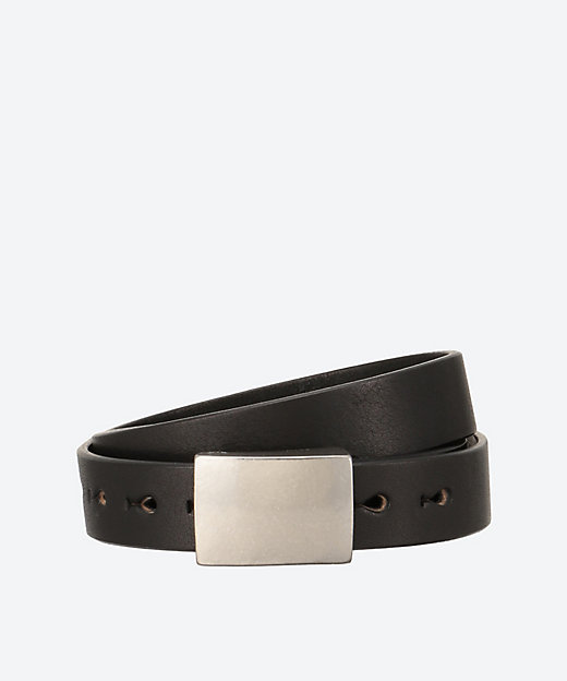 LEATHER SQUARE BUCKLE BELT 25FW