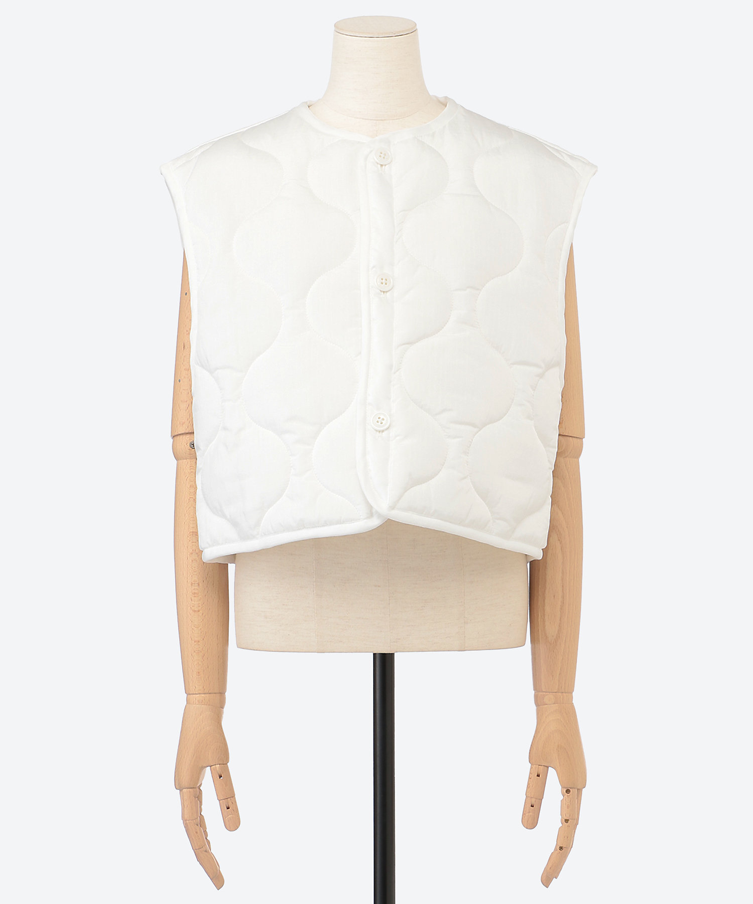 QUILTED CROPPED VEST | HYKE (Women)/ハイク