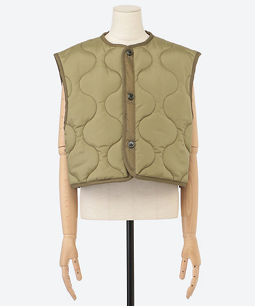 QUILTED CROPPED VEST | HYKE (Women)/ハイク