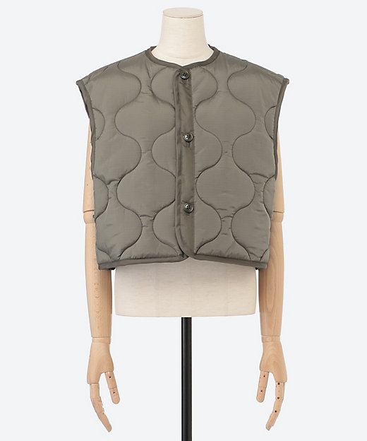 QUILTED CROPPED VEST | HYKE (Women)/ハイク