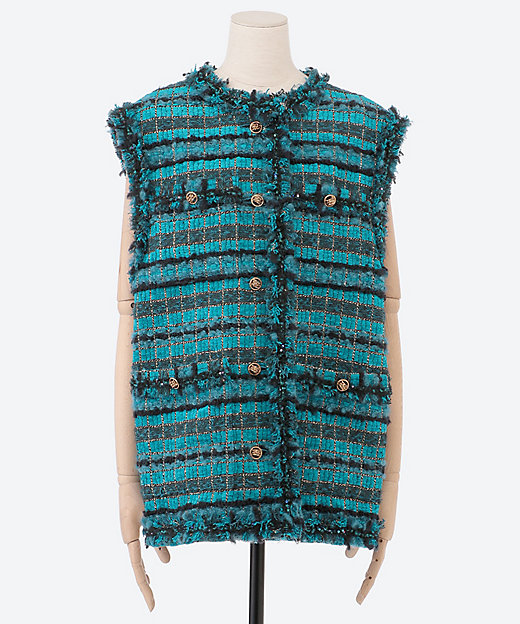 伊勢丹新宿店別注 ツイードベスト 02368 | leur logette (Women