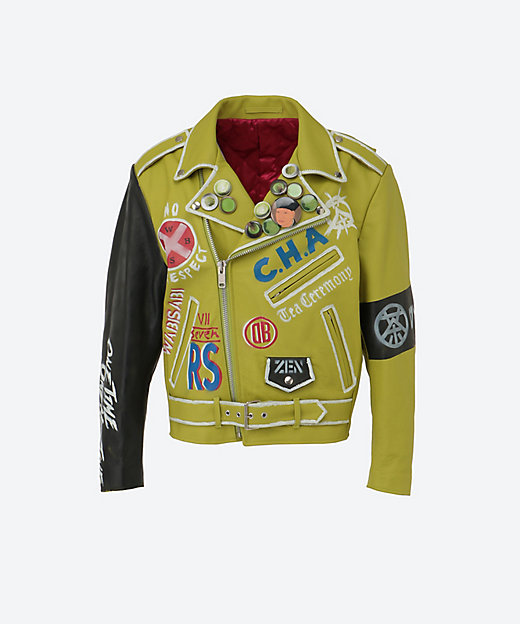 BREWED―DYED LEATHER RIDERS JACKET