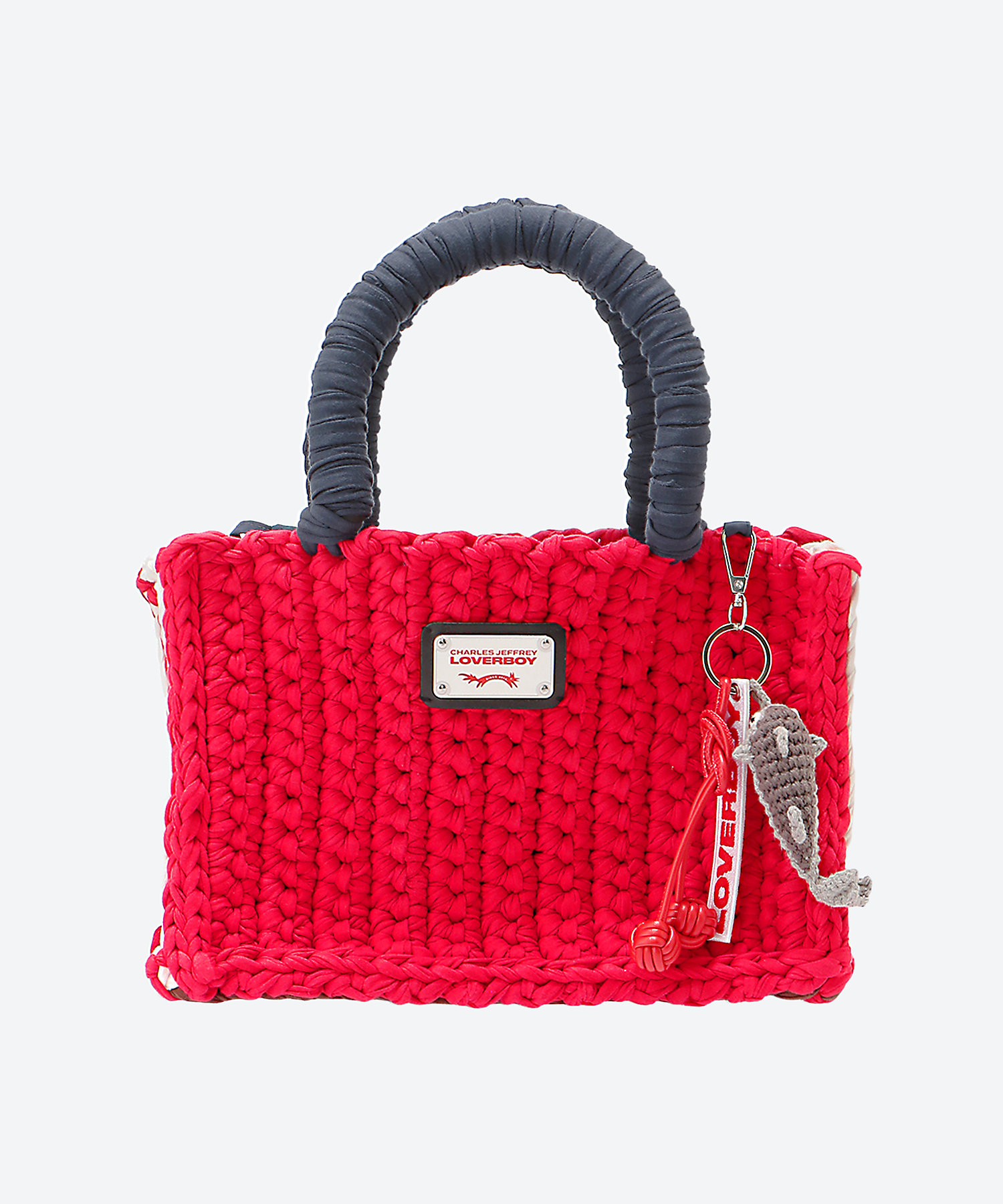 ハンドバッグ BUCKET BAG WITH FISH CHARM