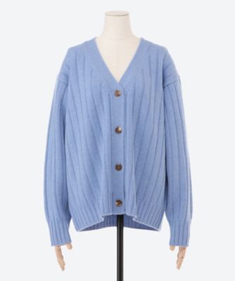 ローゲージカシミヤニットカーディガン | ebure (Women)/エブール
