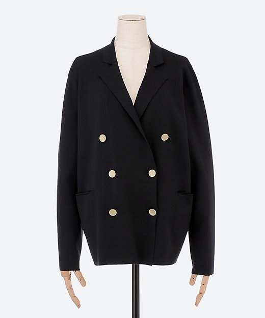 コットンシルク ニットジャケットカーディガン | ebure (Women