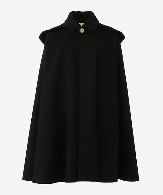 ウールカシミヤメルトンダブルフェイスフードケープ | BLAMINK (Women