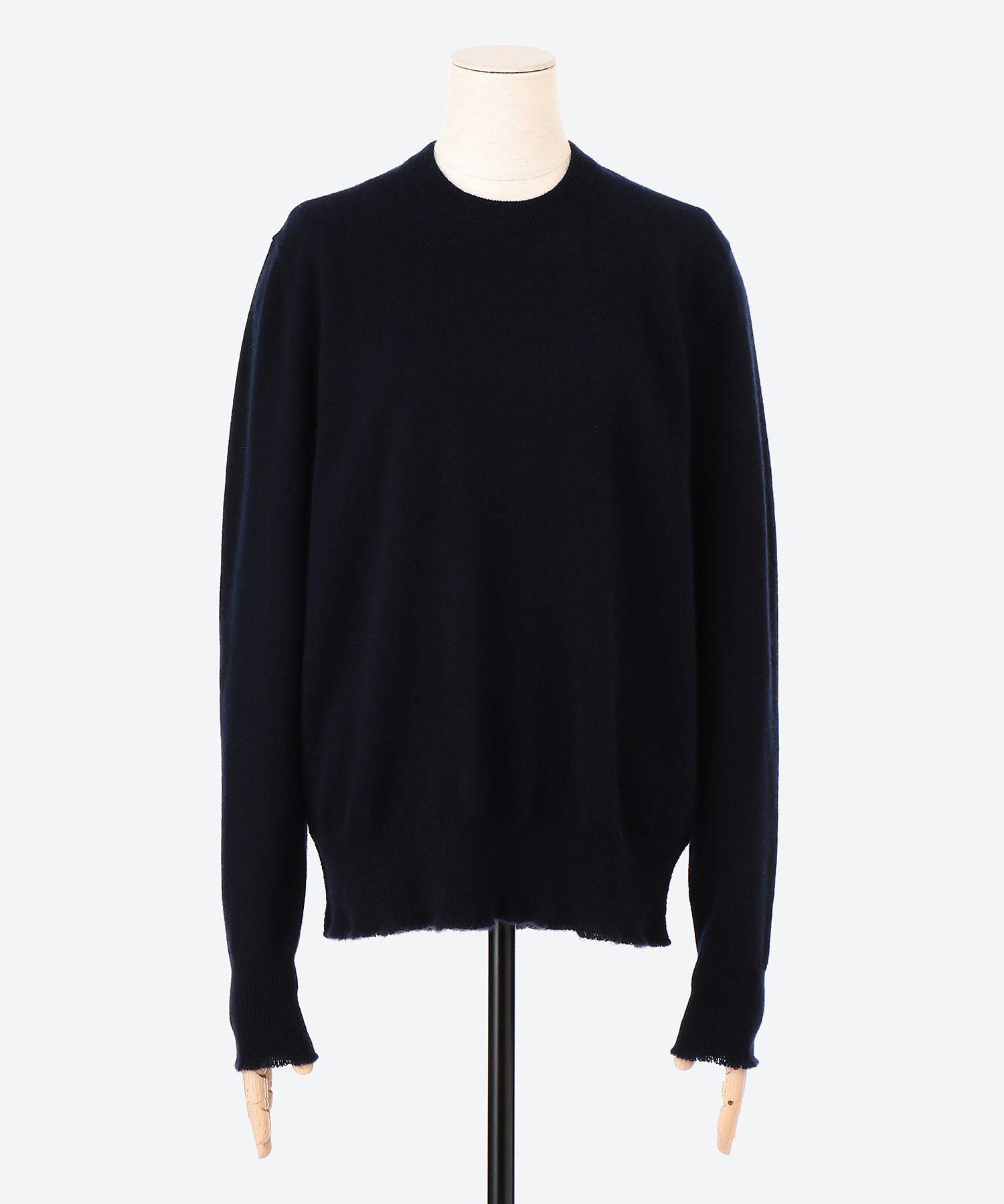 カシミヤ12Gクルーネックロングスリーブ | BLAMINK (Women