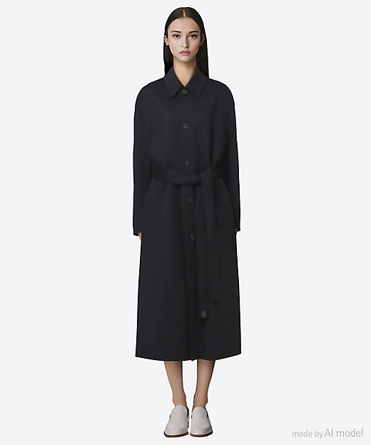 ウールカシミヤダブルフェイスレギュラーカラーコート 7925