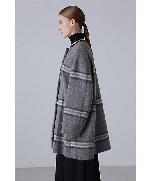 アルパカシャギーチェックコート（5314252007） | ADORE