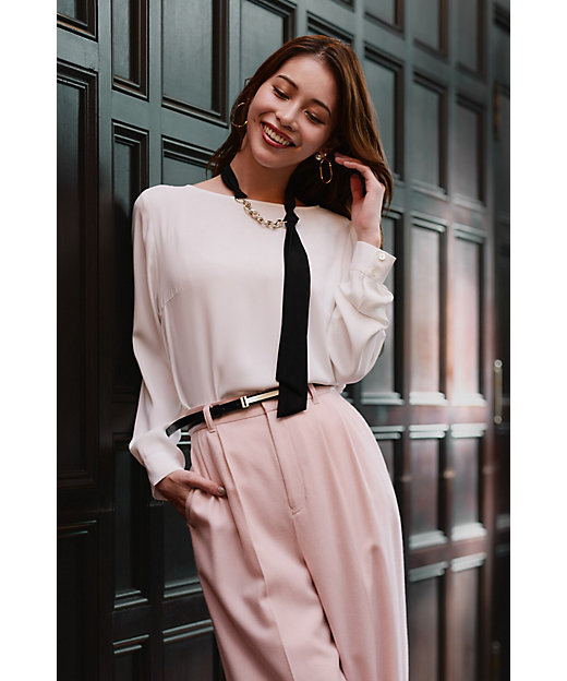 ◇チェーンリボンブラウス（0315110212） | PINKY&DIANNE