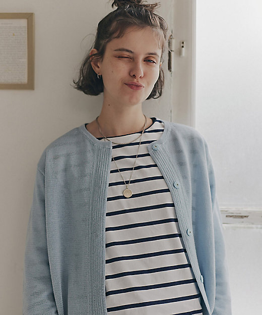 ◇ハイゲージボーダーカットソー（0776160314） | human