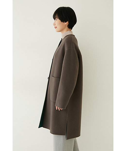 ◇ウールリバーコート（0772251101） | human woman (Women