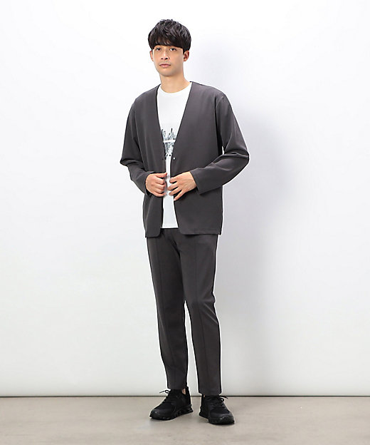 セットアップ対応】サマージャージ ノーカラージャケット