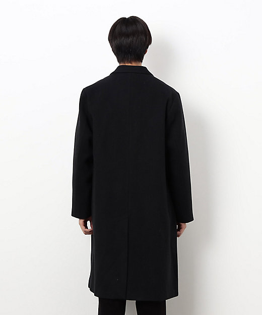 ウールブレンド メルトン セミダブル チェスターコート