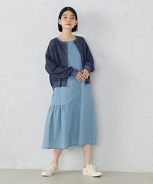 デイリーリラックス ノースリーブワンピース デニム（5231OK74