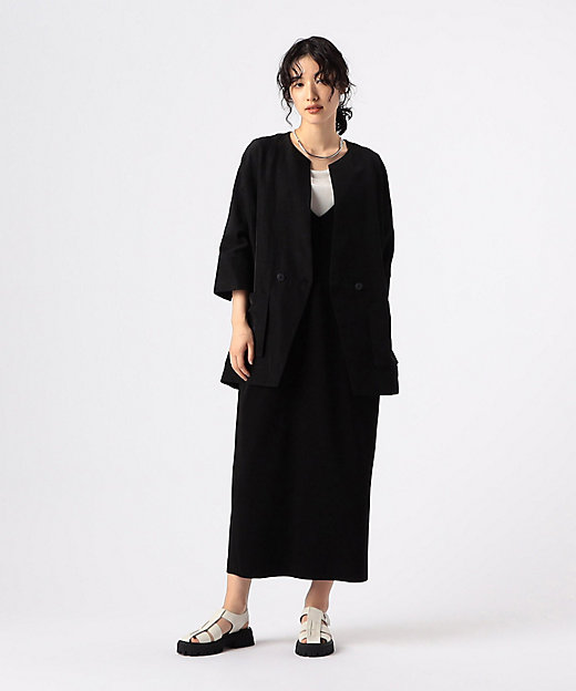 アセテートリネンタッサー ドルマンスリーブ シャツジャケット