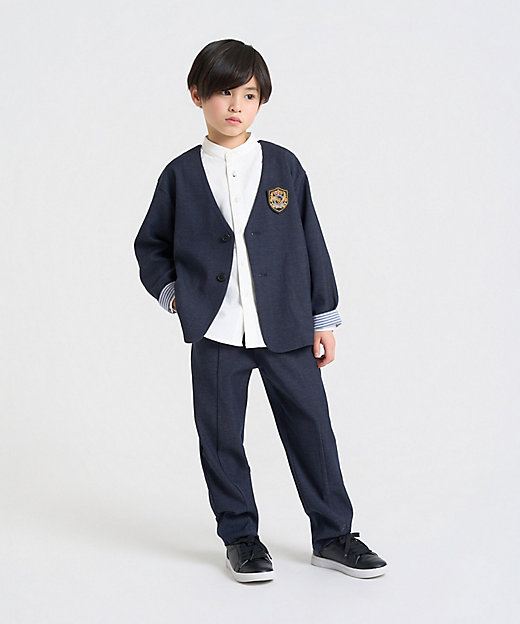 雑誌掲載商品】ノーカラージャケットセットアップスーツ（110