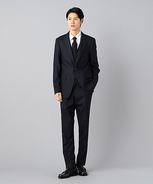 スリーピース対応】ウールシルクストライプ