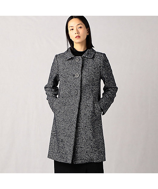 ヘリンボーンツイード クラシカルコート（0814WA02