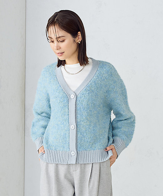 ミックスカラー ブークレカーディガン（1257KK01） | COMME CA