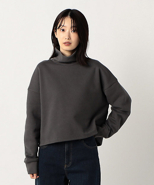 裏起毛 ショート丈 ハイネックトレーナー（1268CK01） | COMME