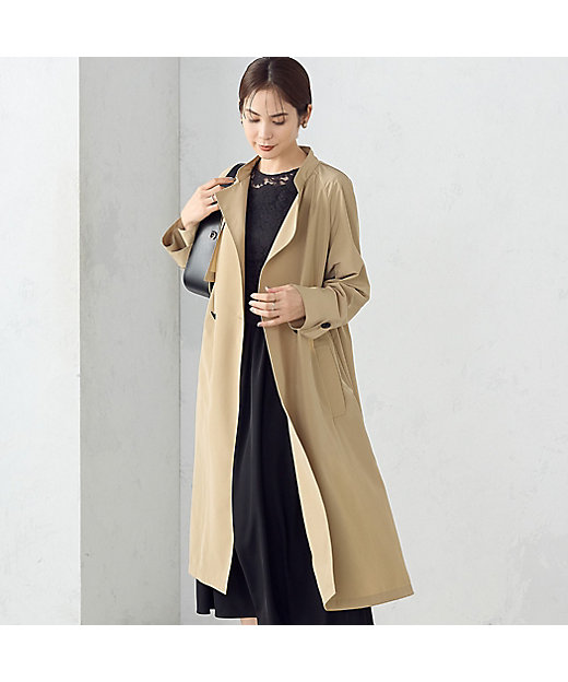 ポリエステルグログラン ロングコート（1225MG04） | COMME CA