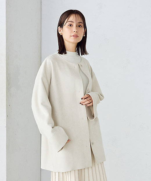 ダンボールニット ノーカラーコート（1225MK01） | COMME CA