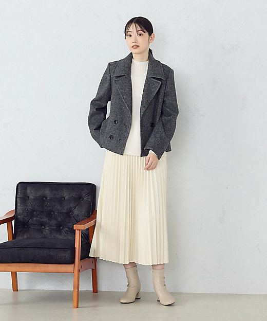 ウール混 ビーバー ピーコート（1226WI02） | COMME CA ISM