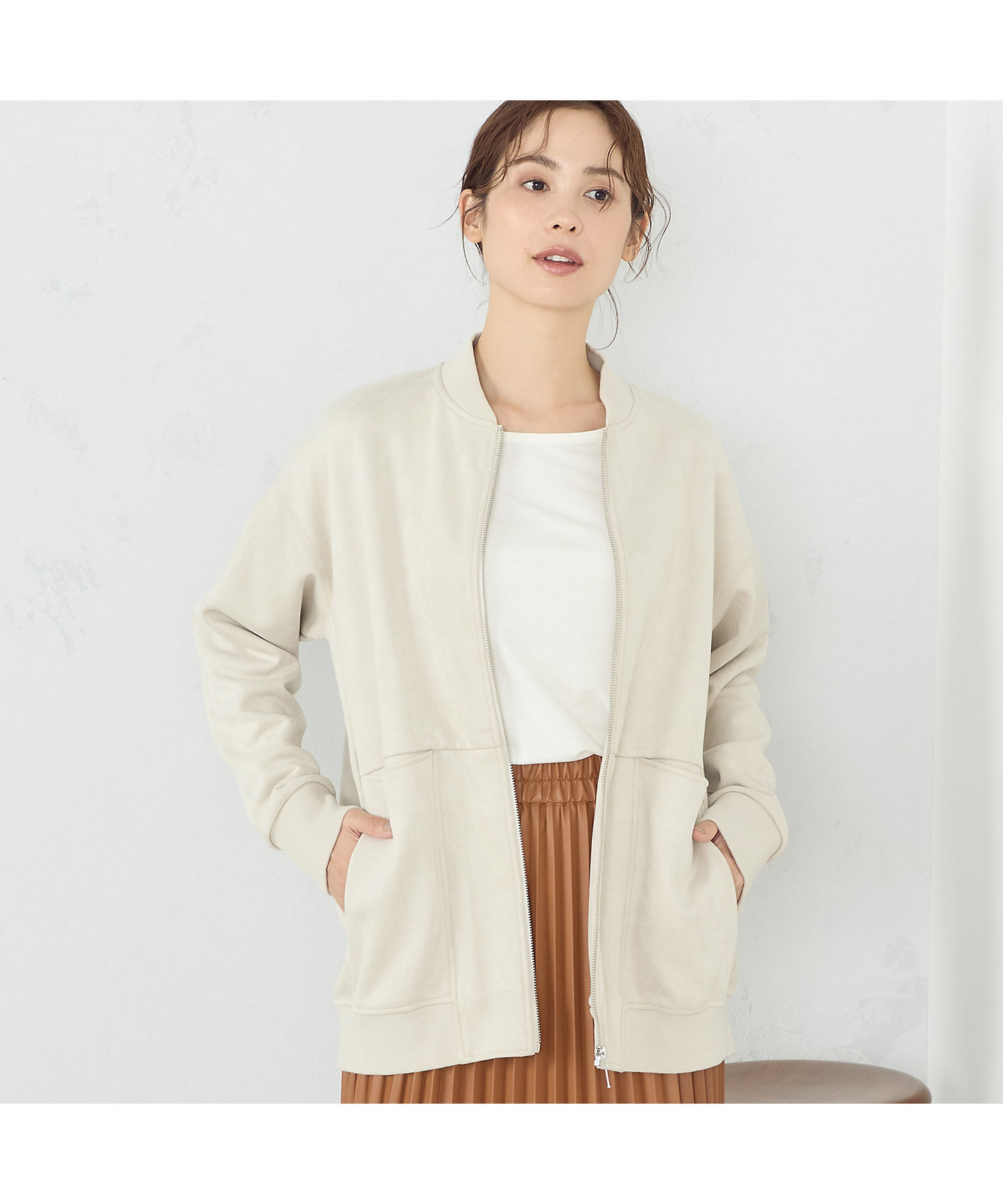 フェイクスエード ブルゾン（1221BE07） | COMME CA ISM