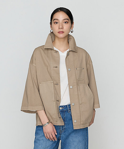 80ozコットン逆目ツイル カバーオール（1567VK04