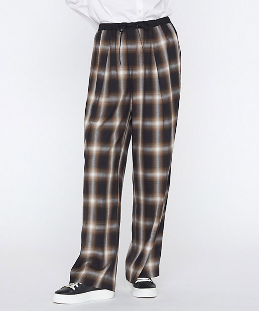 オンブレチェック リラックスパンツ（2822PO04） | BASILE28