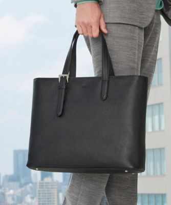 ONOFF兼用／13inch PC対応】オールレザー トートバッグ